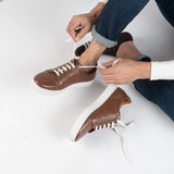 Styled On-Foot Perspective Demonstrating Ankle Fit & Silhouette on Model