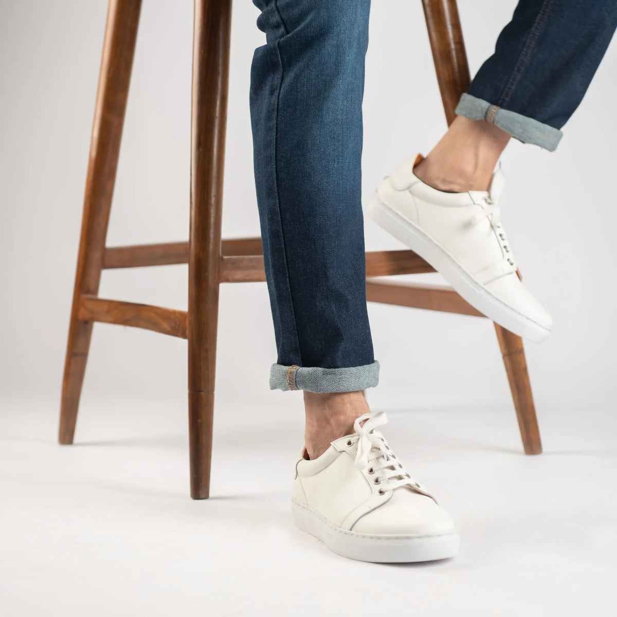 Orlaven Carter Runn White Leather Sneakers footwear image 9