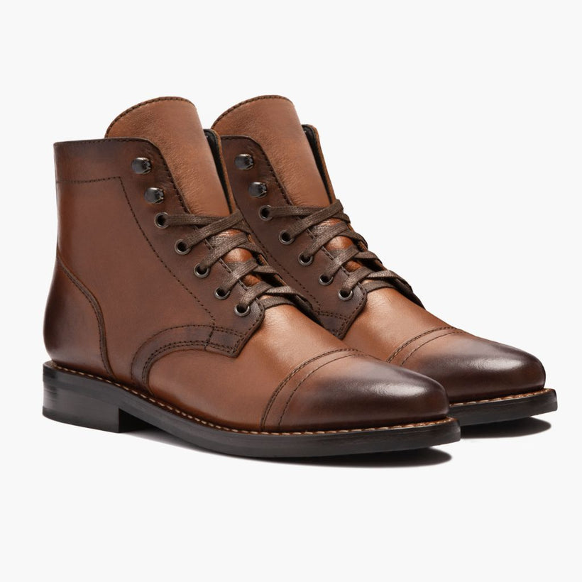Captain Brandy Leather Boots