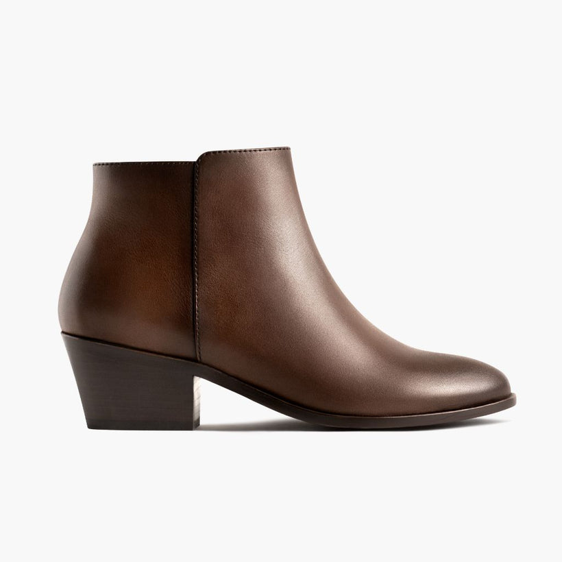Downtown Amaretto Leather Boots