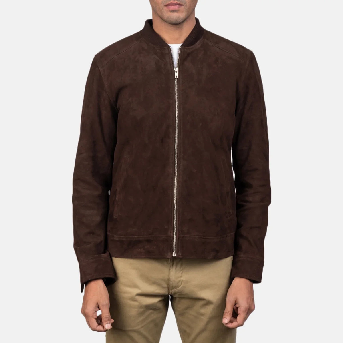 Blain Brown Bomber Jacket – alternate product view 4