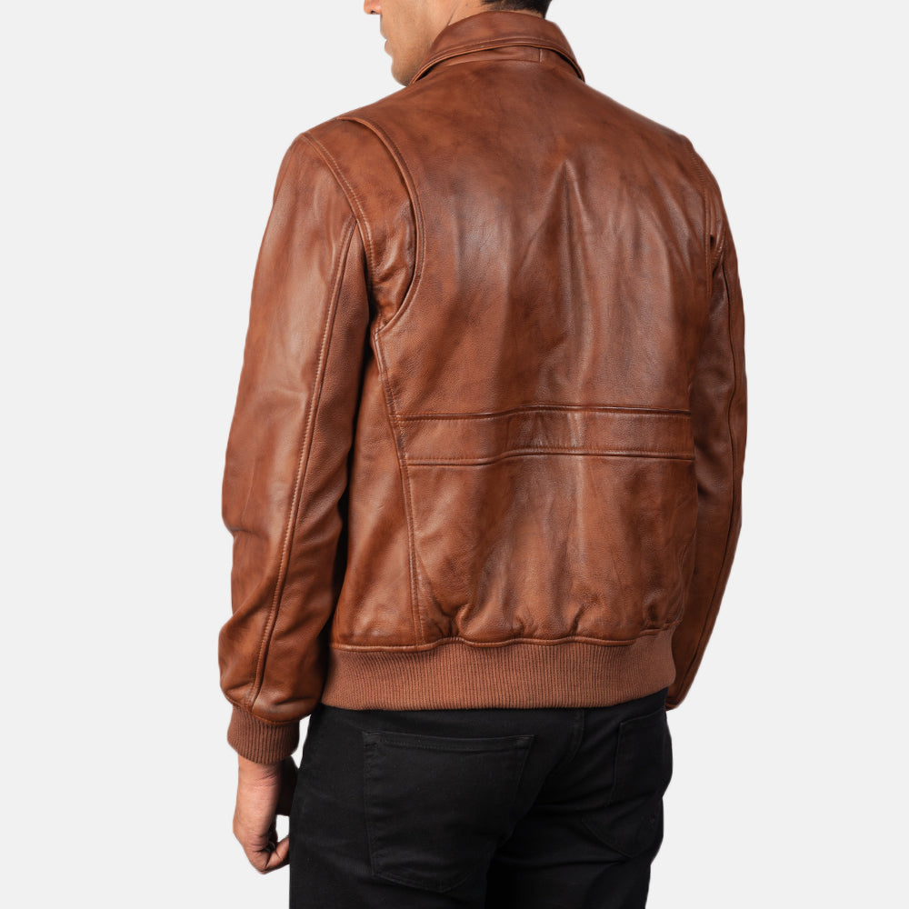Coffmen Leather Bomber Jacket – alternate product view 5