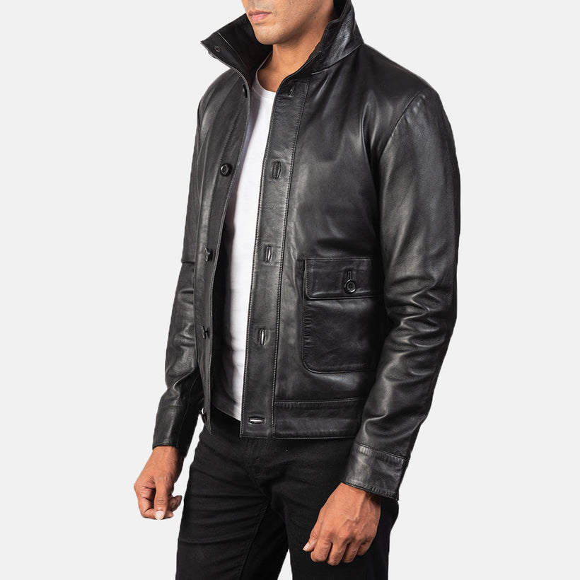Columbus Leather Bomber Jacket