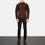 Faisor Mocha Biker Jacket – alternate product view 3