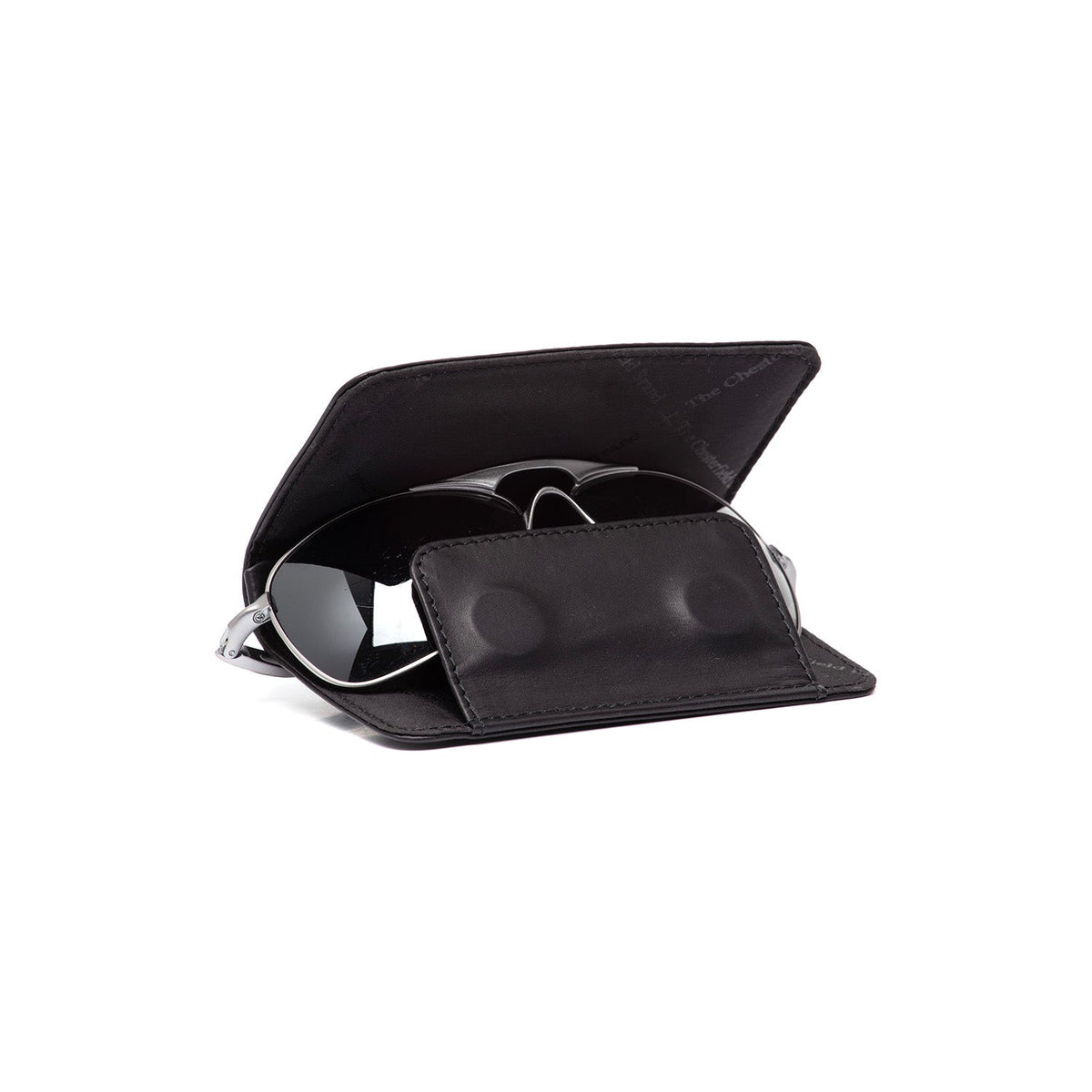 Glasses Case Maplewood in Classic 100% Full-Grain Leather - Front Profile View &amp; Tailored Silhouette | Buy Online