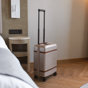 
Hand Luggage Suitcase Zuna - Lateral Side Profile View Showing Sleeve Cut & Athletic Taper Fit