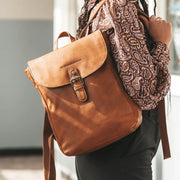 Vermont Full-Grain Leather Backpack – alternate product view 3