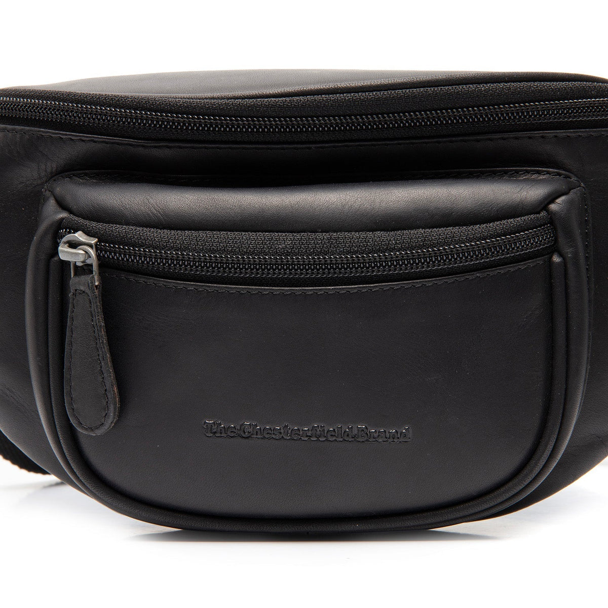
Vernio Full-Grain Leather Belt Bag - Structured Side Profile Showing Gusset Depth & Expansion Capacity