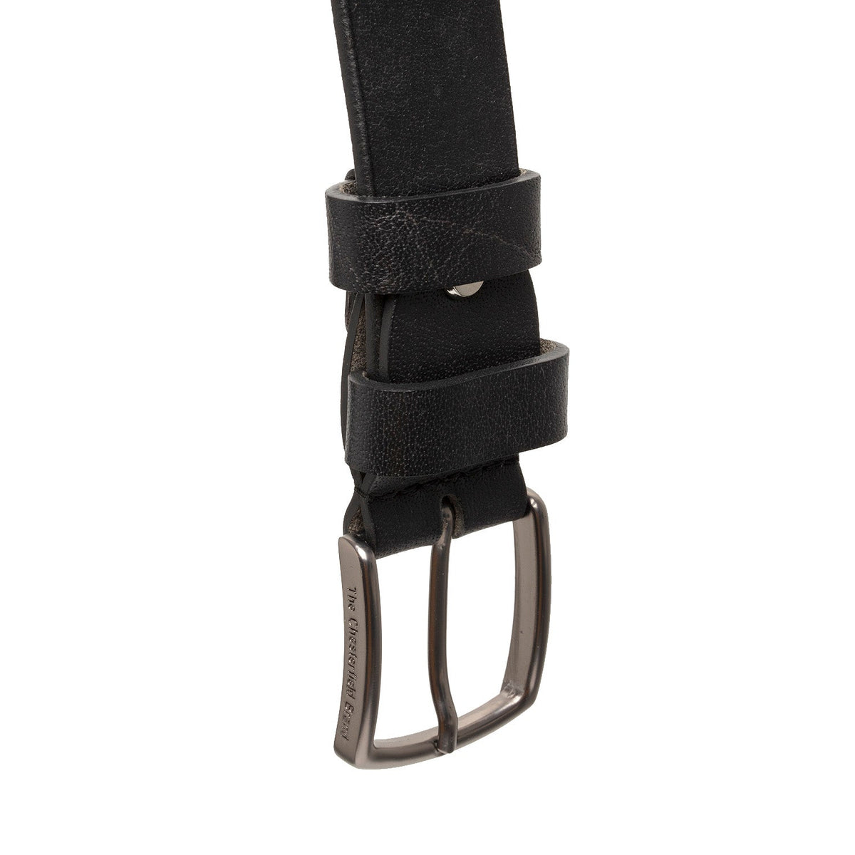 Morrison Full-Grain Leather Belt - Structured Side Profile Showing Gusset Depth &amp; Expansion Capacity