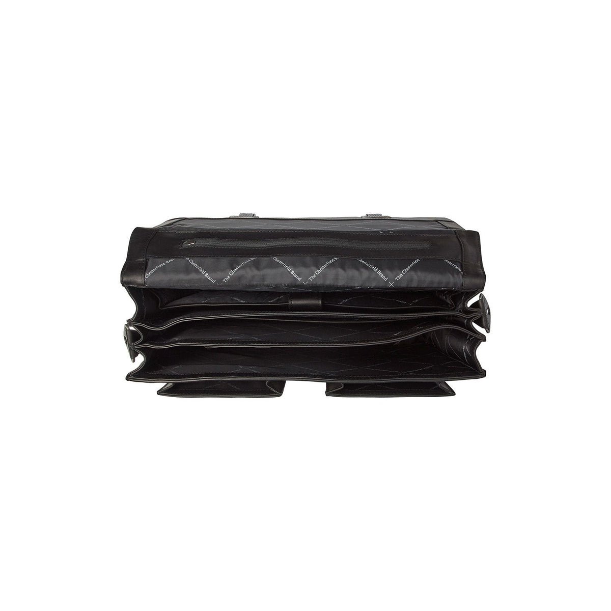 Interior View Showing Dedicated Padded Laptop Sleeve &amp; Multi-Compartment Organization