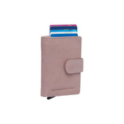 Kaunas Full-Grain Leather Card Holder in Classic 100% Full-Grain Leather - Full Exterior Front Profile View | Buy Online