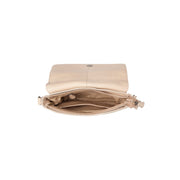 
Ann Full-Grain Leather Crossbody Bag - Structured Side Profile Showing Gusset Depth & Expansion Capacity