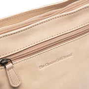 
Aston Full-Grain Leather Crossbody Bag - Structured Side Profile Showing Gusset Depth & Expansion Capacity