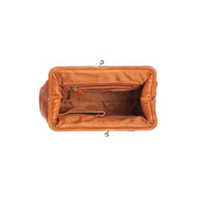 
Cognac Leather Handbag Dorin, detail view 3