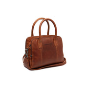 Tailored Rib Cuffs &amp; Hem Craftsmanship Construction Detail on Ezra Full-Grain Leather Handbag