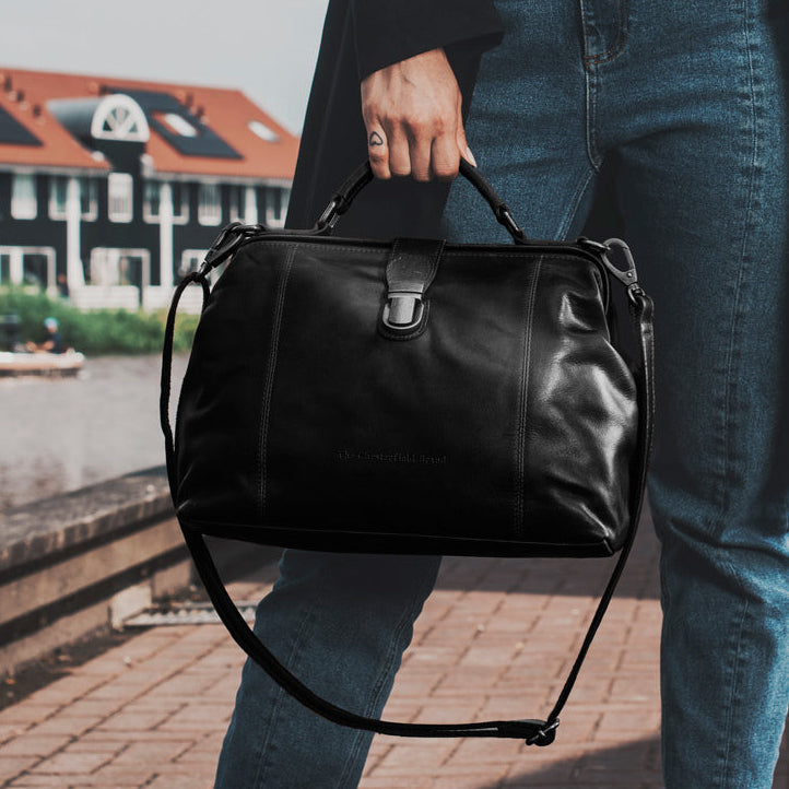 Shaun Full-Grain Leather Handbag