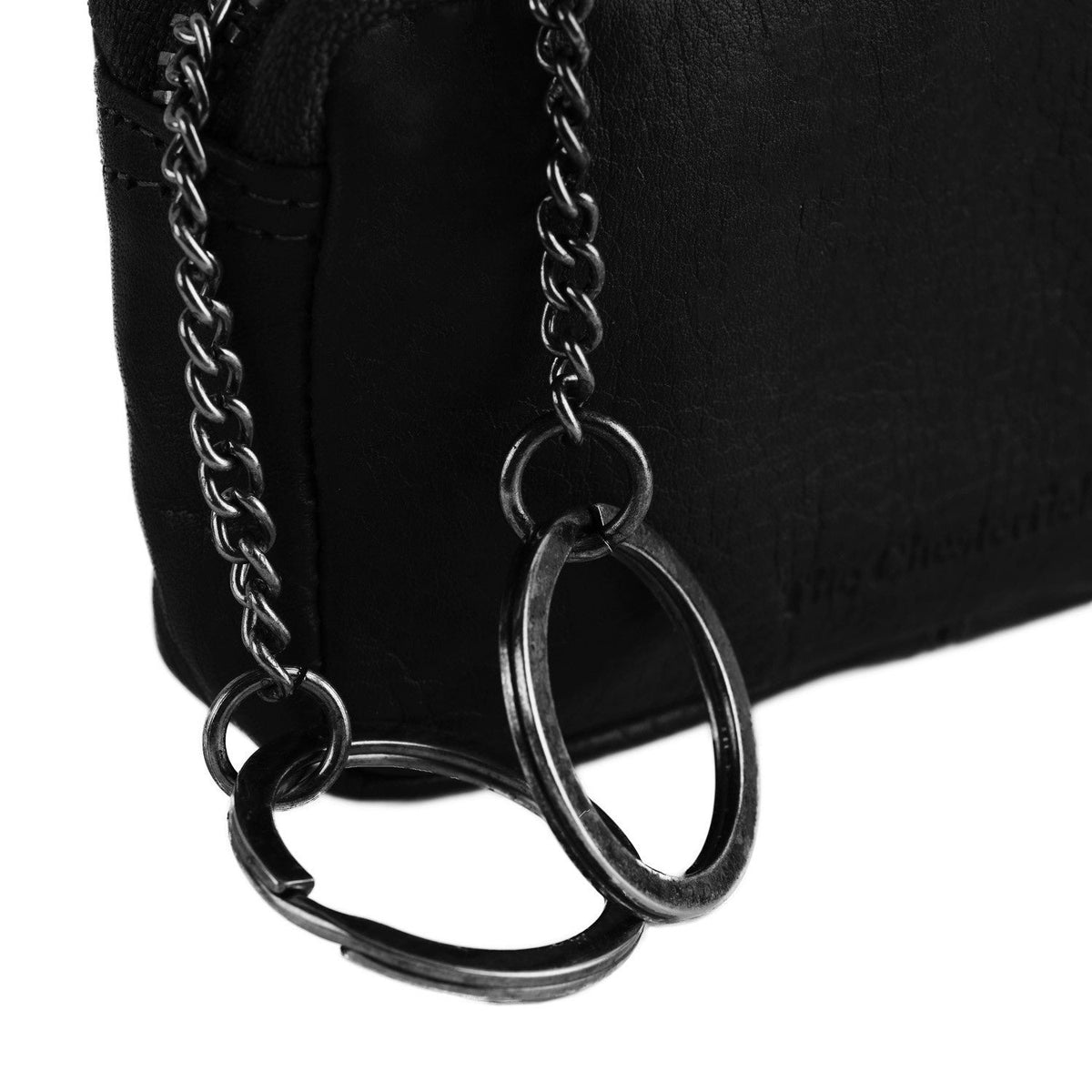 Corey Full-Grain Leather Key Case - Lateral Side Profile View Showing Sleeve Cut &amp; Athletic Taper Fit
