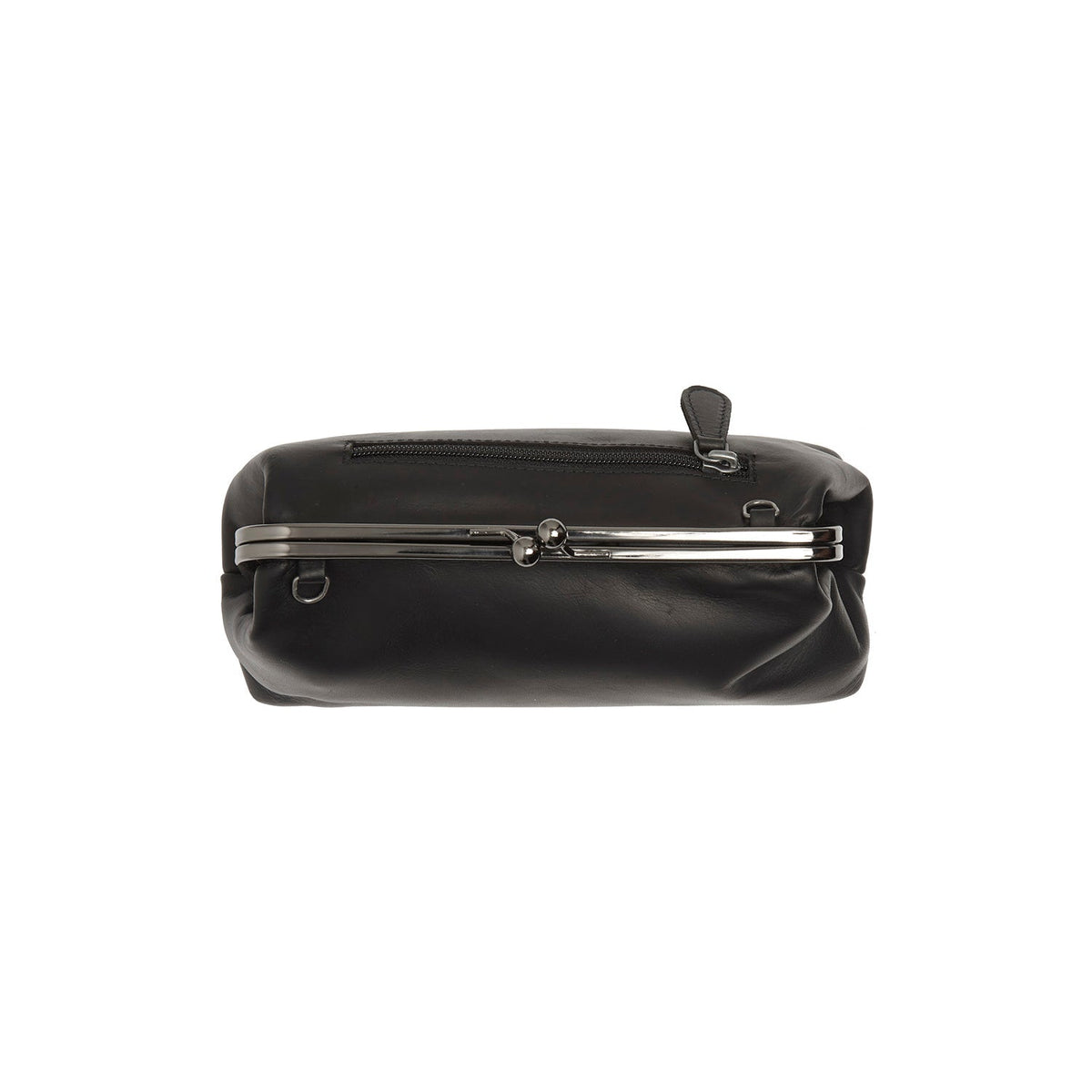 Andrade Full-Grain Leather Shoulder Bag - Structured Side Profile Showing Gusset Depth &amp; Expansion Capacity