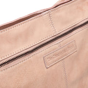 Classic 100% Full-Grain leather Bag - Rear Perspective Showing Reinforced Leather Straps &amp; Stitching