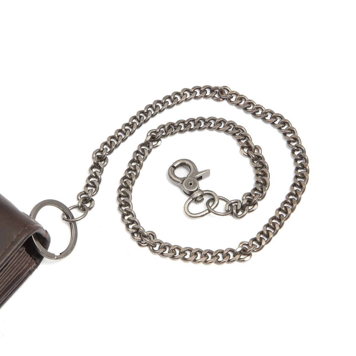 
Bora Full-Grain Leather Waiter Wallet - Structured Side Profile Showing Gusset Depth & Expansion Capacity