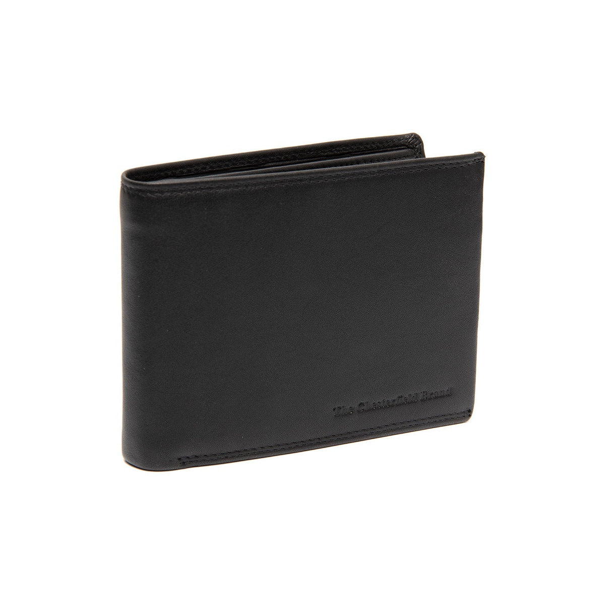Hendrick Full-Grain Leather Wallet in Classic 100% Full-Grain Leather - Full Exterior Front Profile View | Buy Online