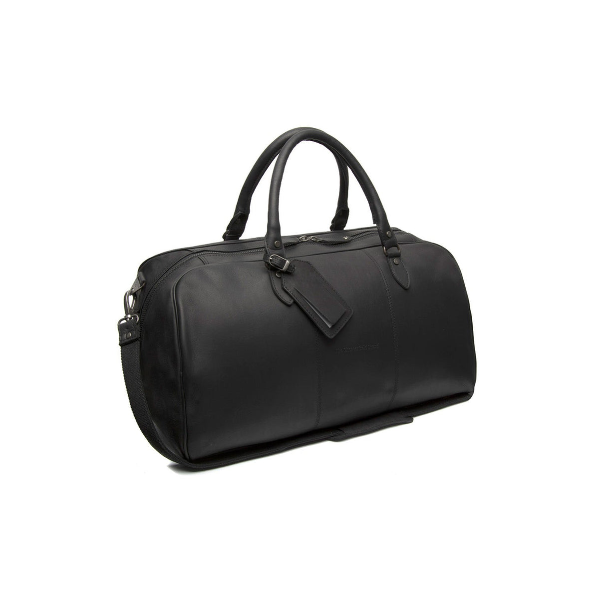 William Full-Grain Leather Weekender Bag in Classic 100% Full-Grain Leather - Full Exterior Front Profile View | Buy Online