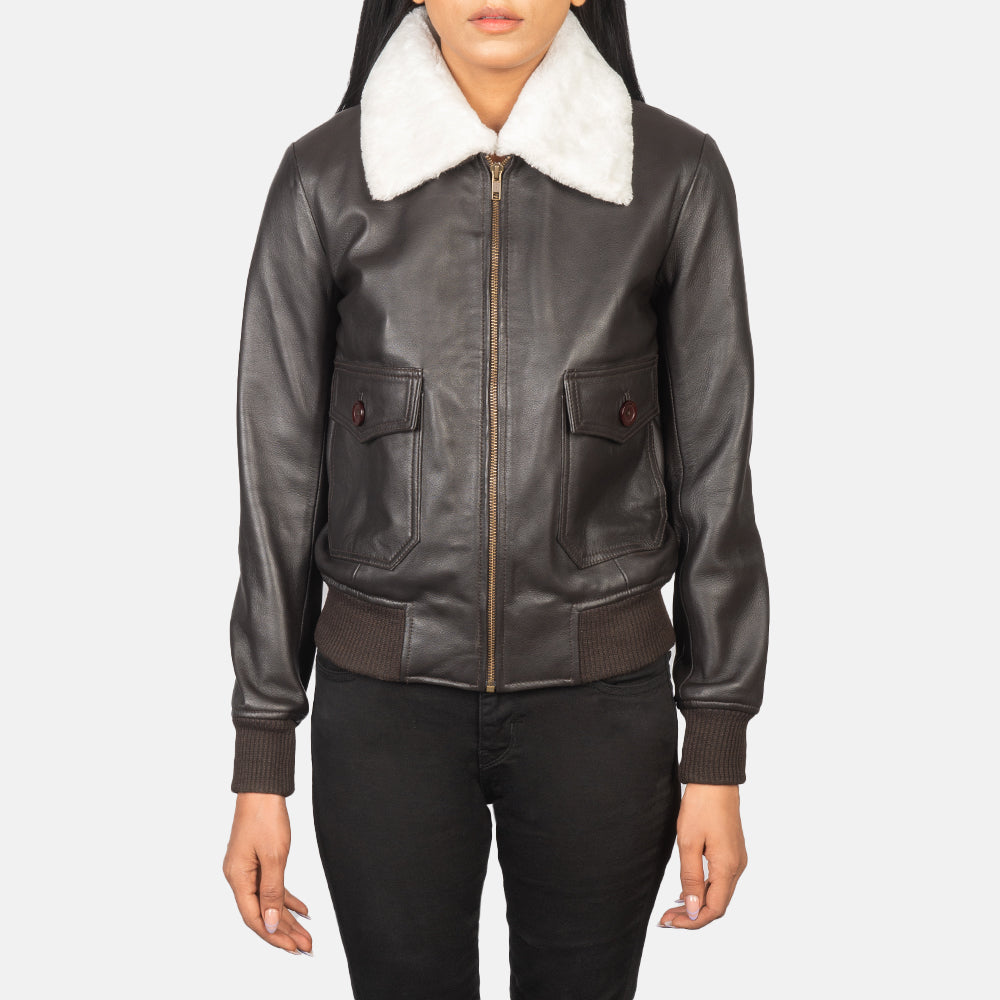 Stella G-1 Leather Bomber Jacket – alternate product view 4